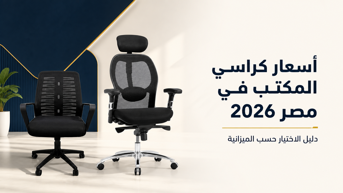 أسعار كراسي المكتب في مصر 2026 - دليل الاختيار حسب الميزانية